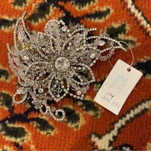 Rhinestone Silver Hair Accessory Comb